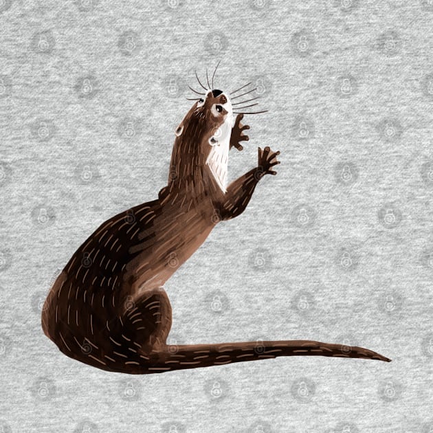 Asian small-clawed otter by belettelepink